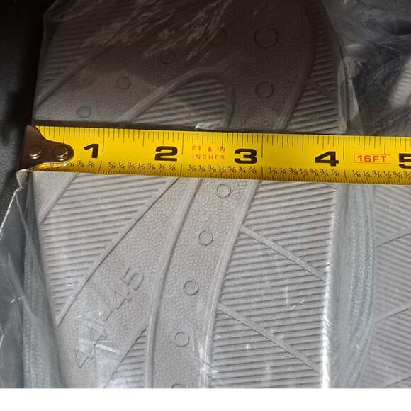 Gray Closed Toe Warm Plush Slip On Slippers Unisex Sz 44-45 US-12 - Picture 6 of 7